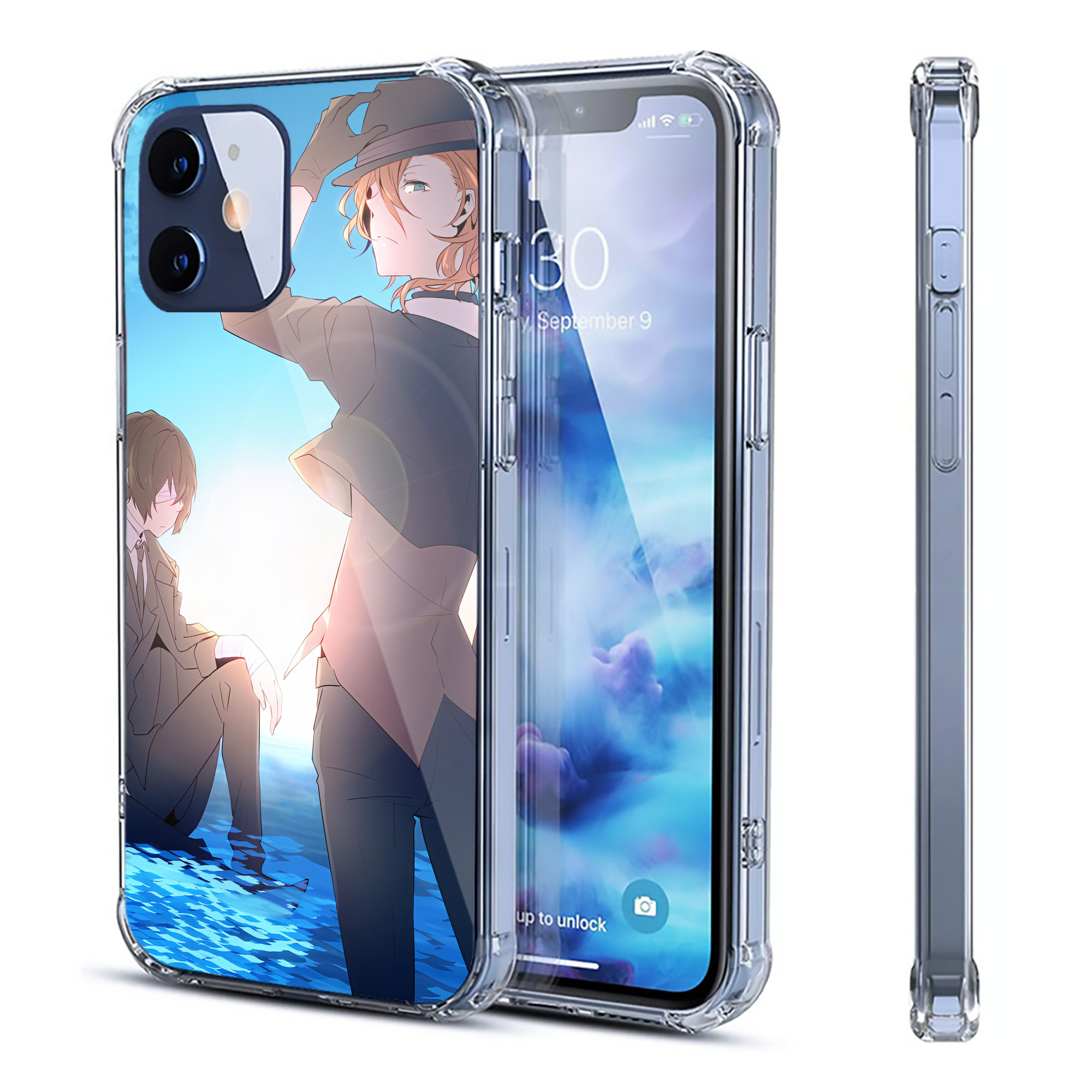 （画像用） 文豪ストレイドッグス Bungo Stray Dogs 【iPhone 12シリーズ対応】透明スマホケース（クリアソフトケース）